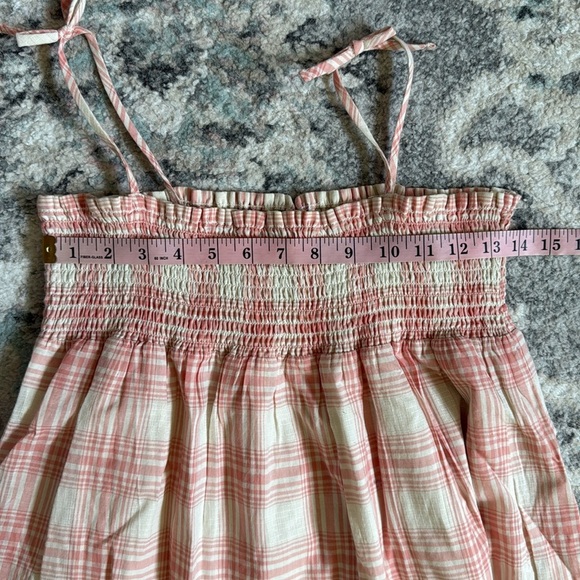 Polo Ralph Lauren Cream and Pink Plaid Cotton Dobby Dress - Picture 6 of 11